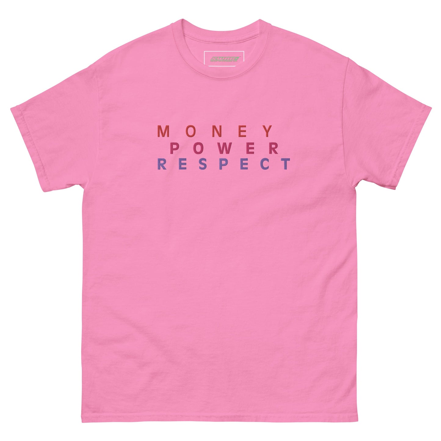 Money Power Respect Embroidered Men's T-shirt