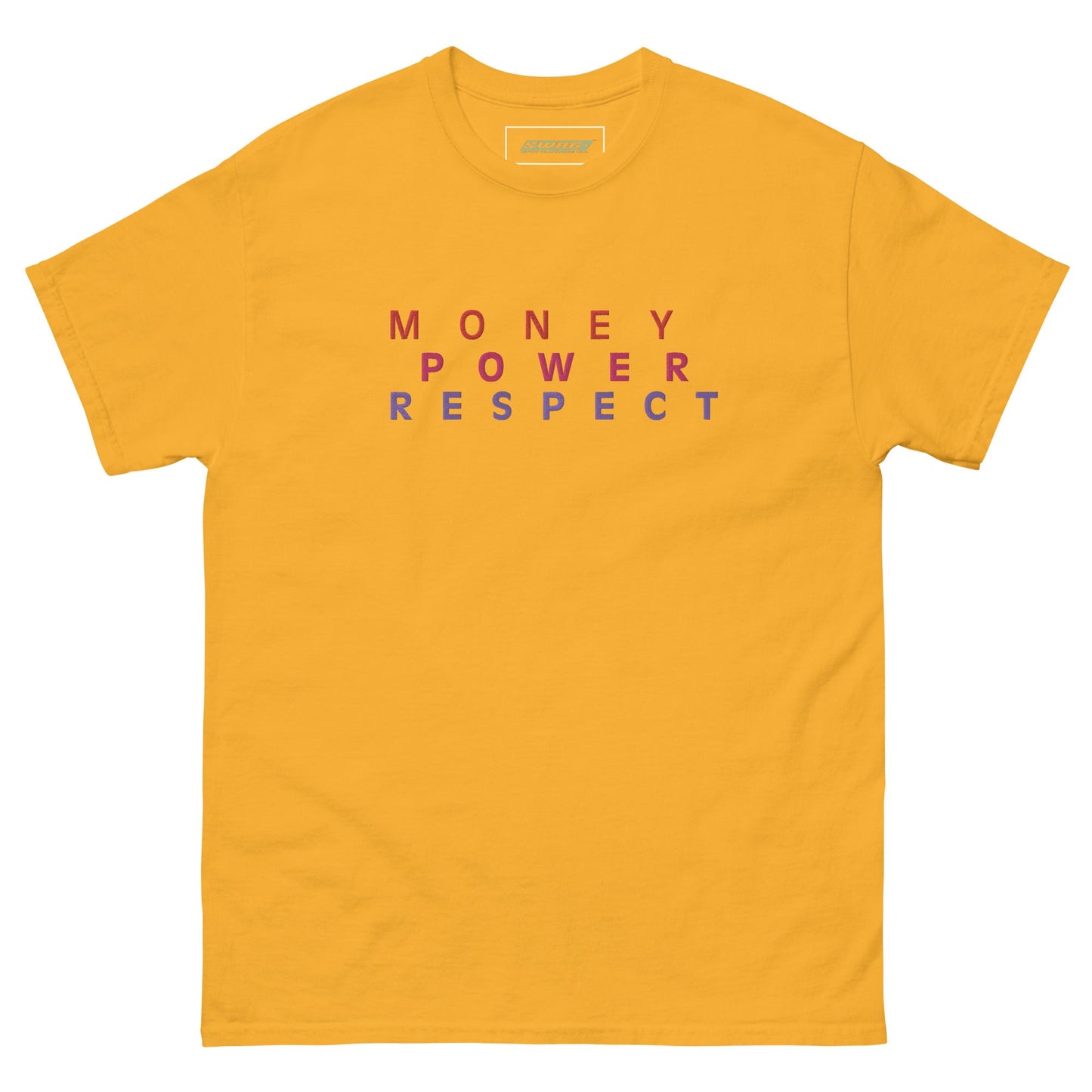 Money Power Respect Embroidered Men's T-shirt