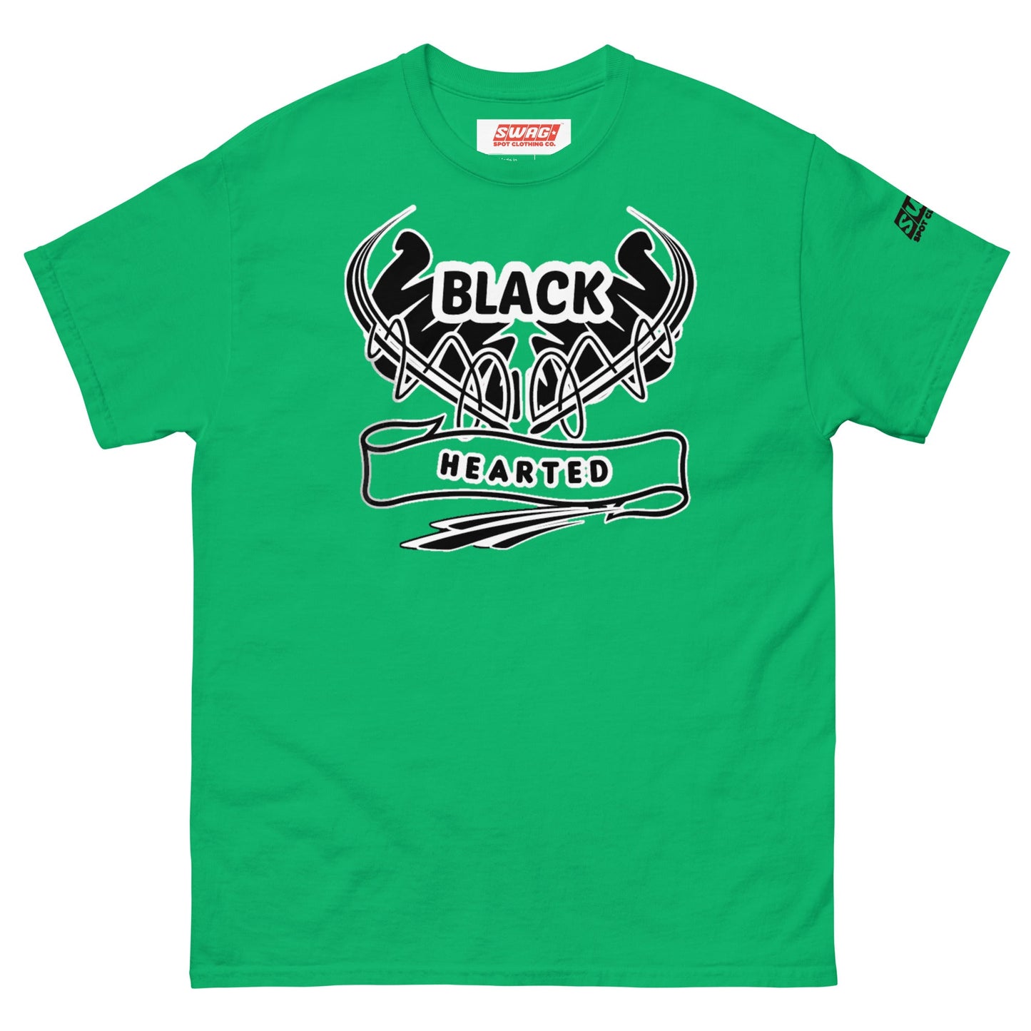 Black Hearted Unisex T-Shirt - Swag Spot Clothing Co