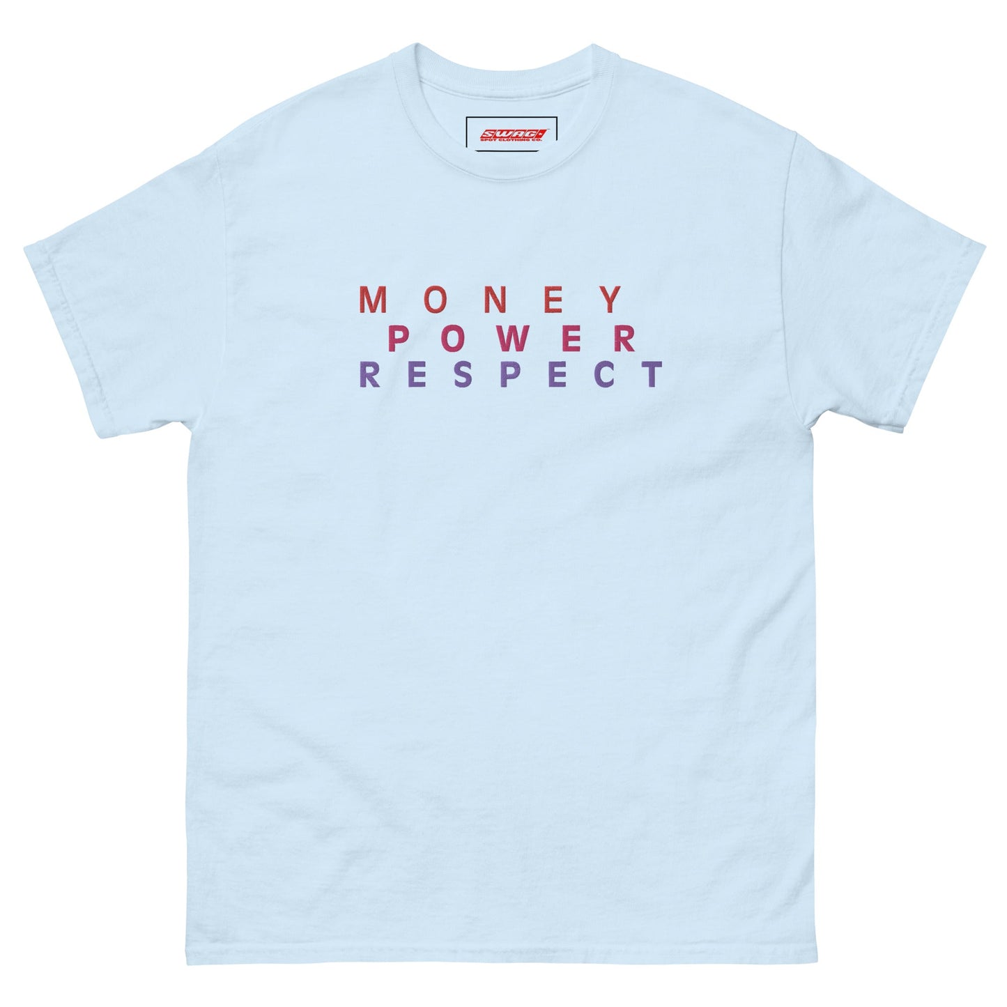 Money Power Respect Embroidered Men's T-shirt