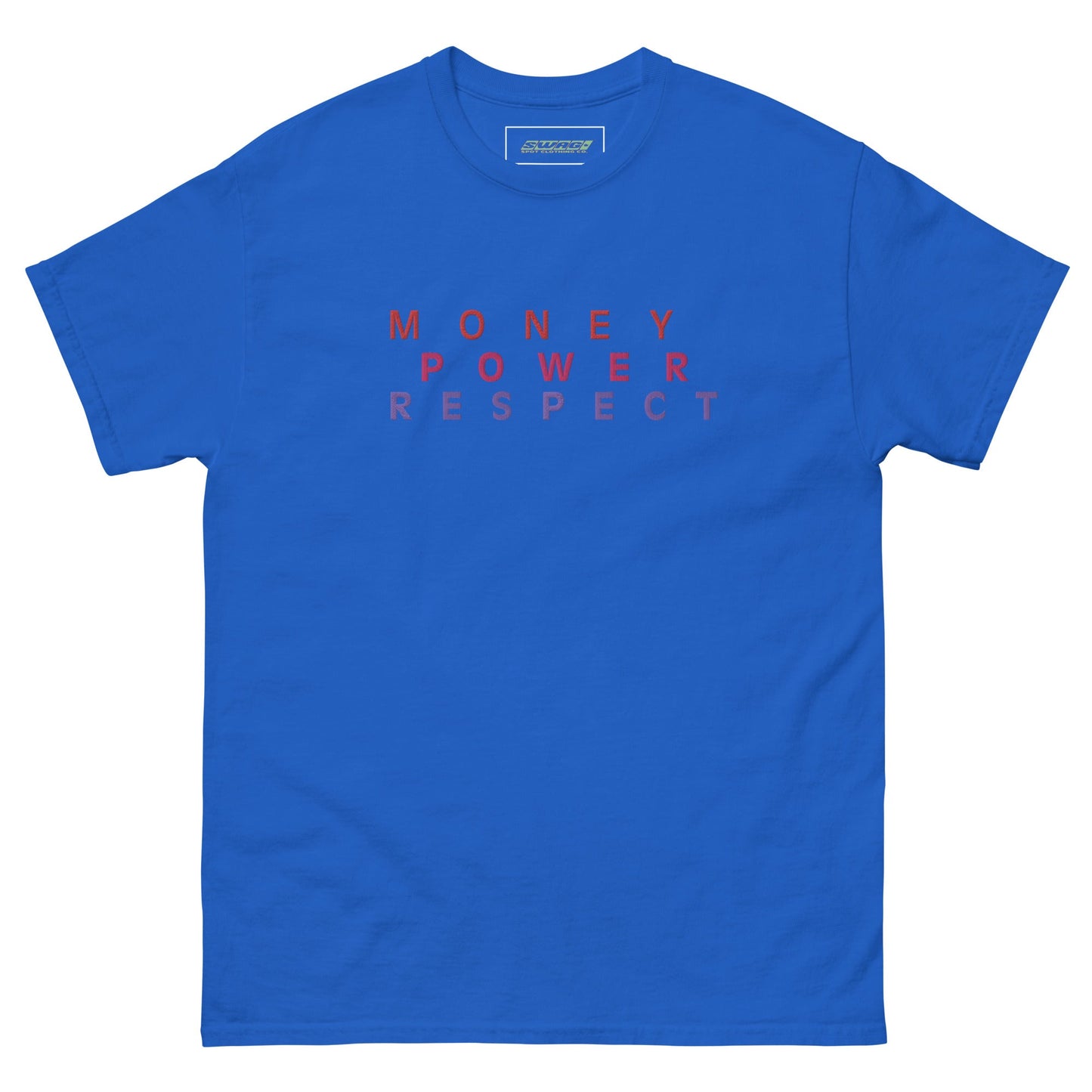 Money Power Respect Embroidered Men's T-shirt