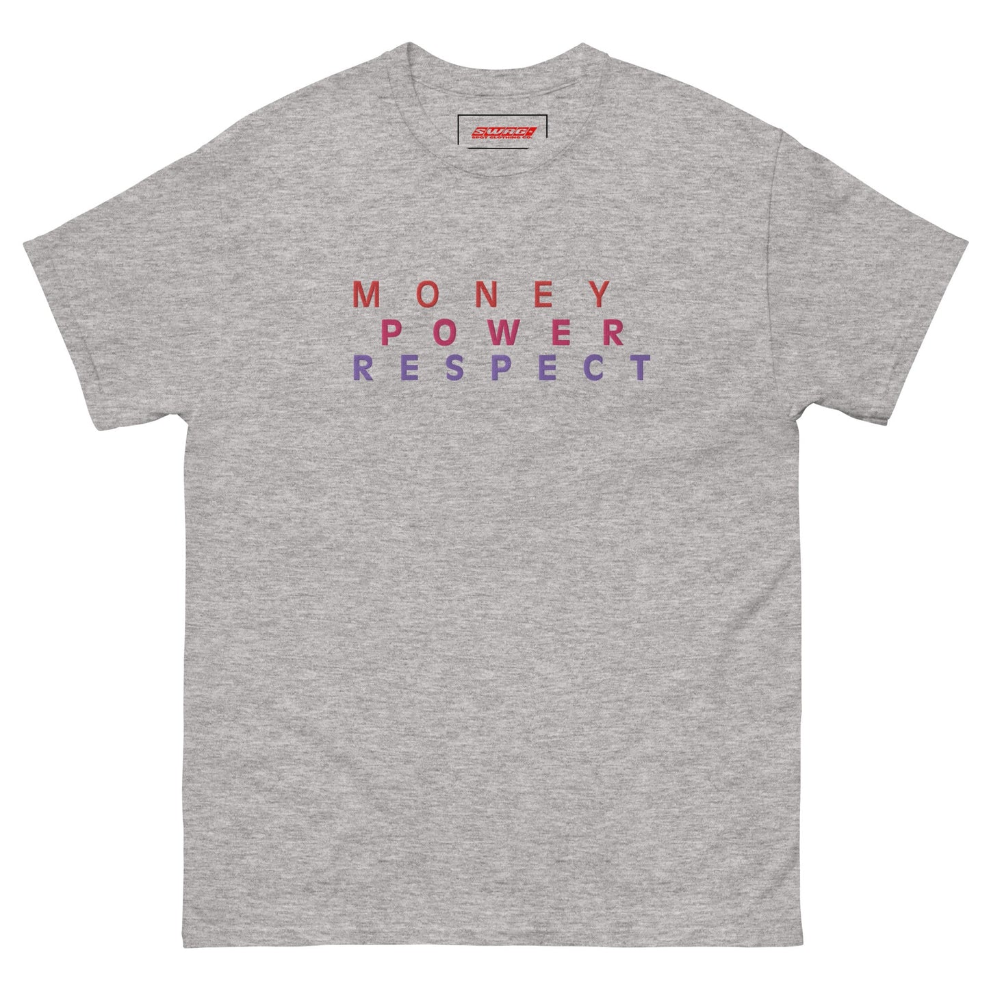 Money Power Respect Embroidered Men's T-shirt