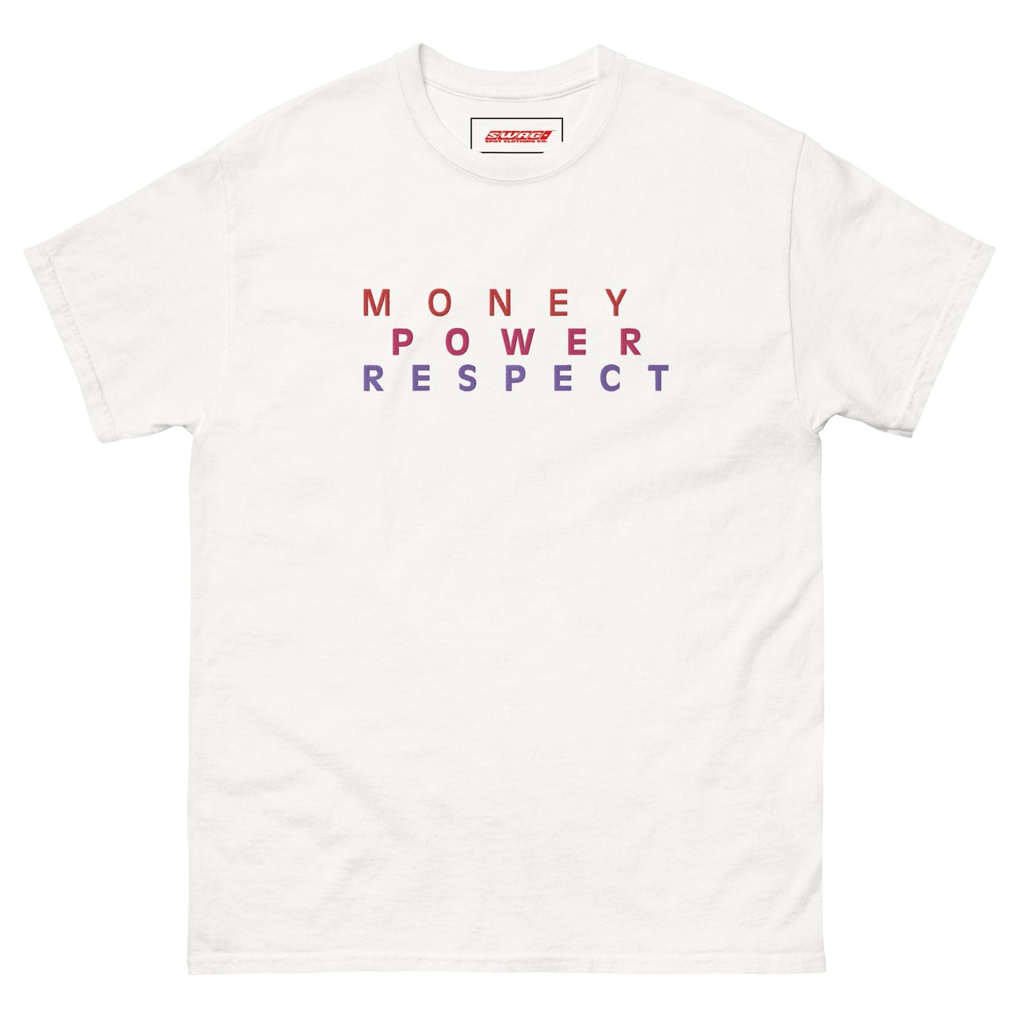 Money Power Respect Embroidered Men's T-shirt