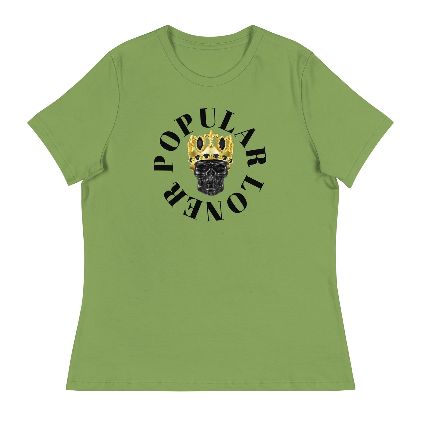 Popular Loner Skull Women's Relaxed T-Shirt - Swag Spot Clothing Co