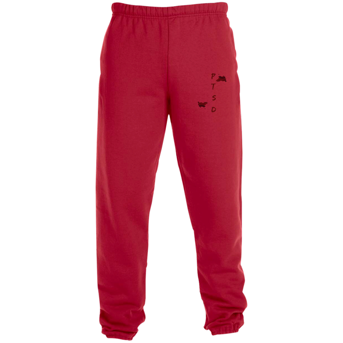 PTSD By Wisam GRAPHIC EMBROIDERED Sweatpants with Pockets - Swag Spot Clothing Co
