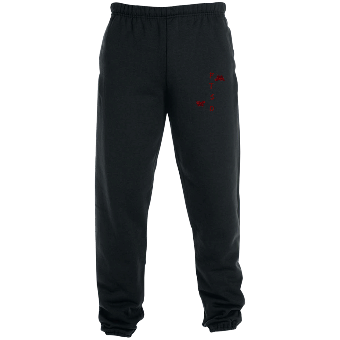 PTSD By Wisam GRAPHIC EMBROIDERED Sweatpants with Pockets - Swag Spot Clothing Co