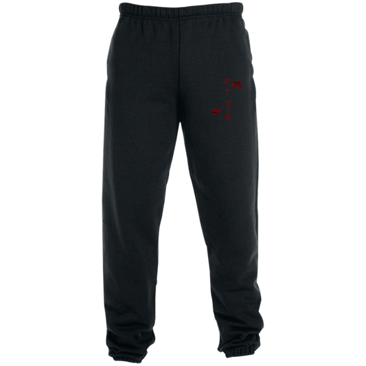 PTSD By Wisam GRAPHIC EMBROIDERED Sweatpants with Pockets - Swag Spot Clothing Co