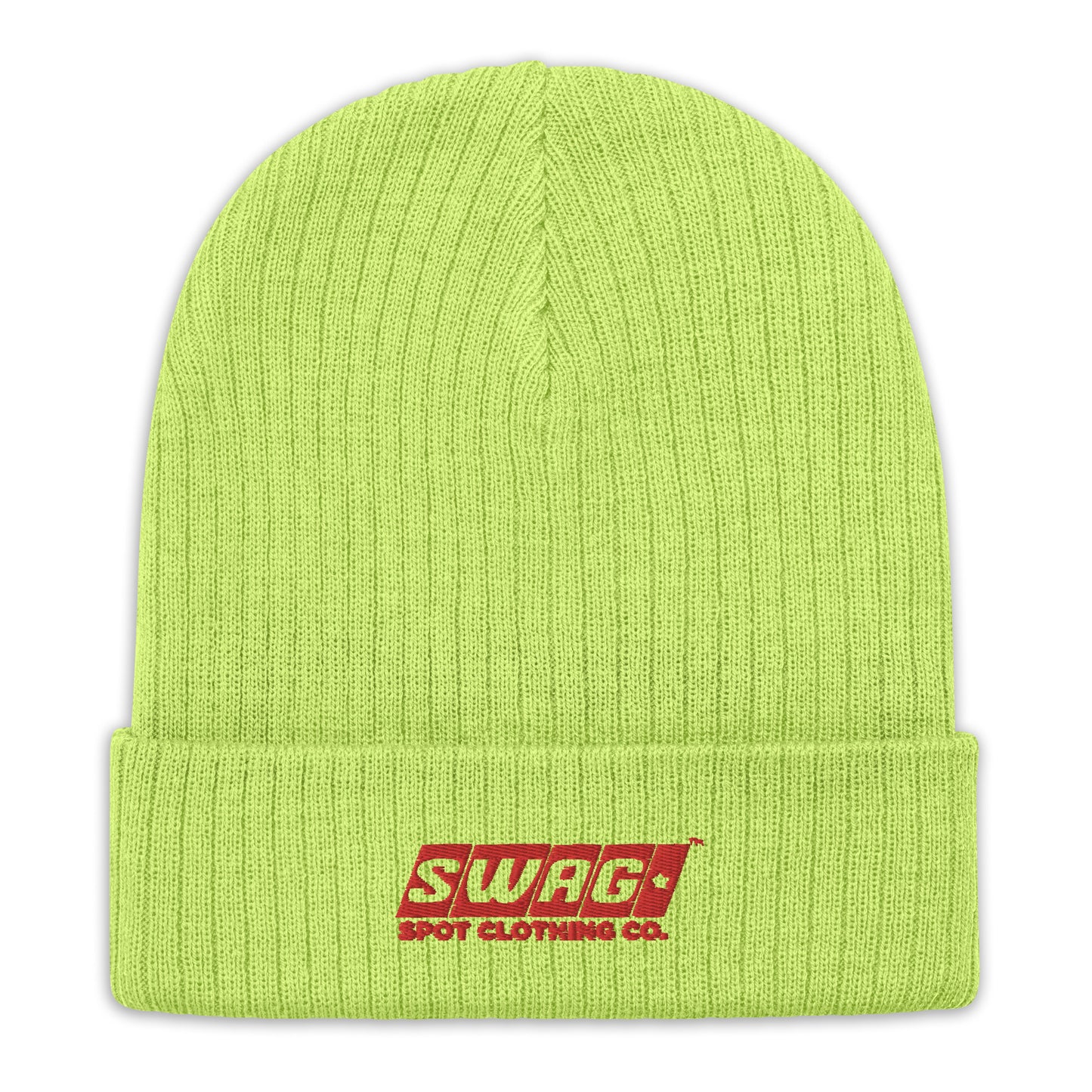 Swag Spot Clothing Co Classic Logo Ribbed knit beanie - Swag Spot Clothing Co