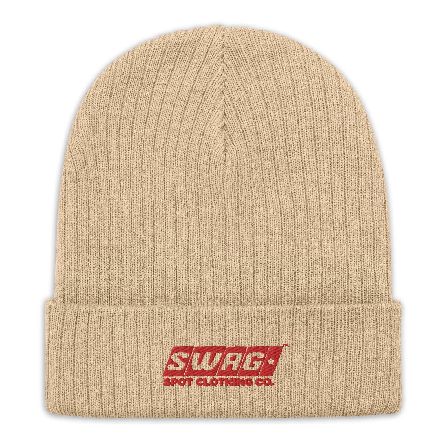 Swag Spot Clothing Co Classic Logo Ribbed knit beanie - Swag Spot Clothing Co