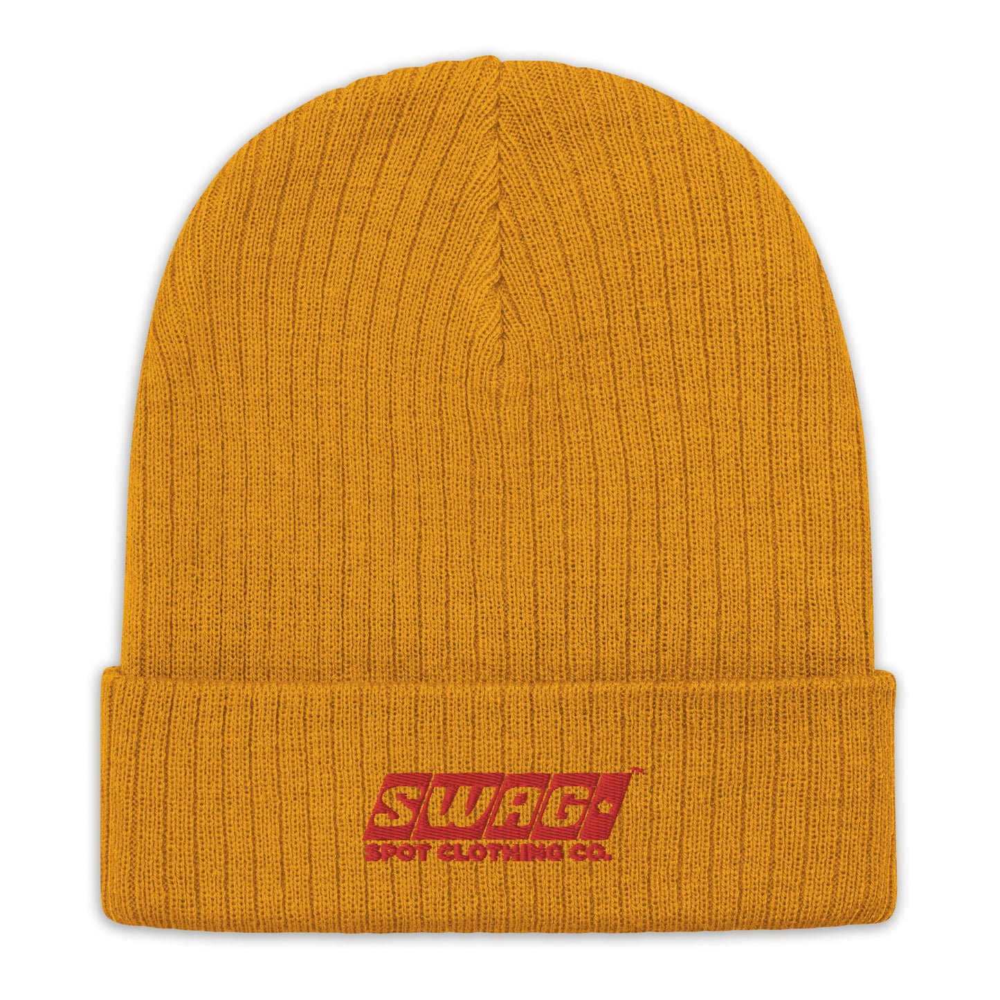 Swag Spot Clothing Co Classic Logo Ribbed knit beanie - Swag Spot Clothing Co