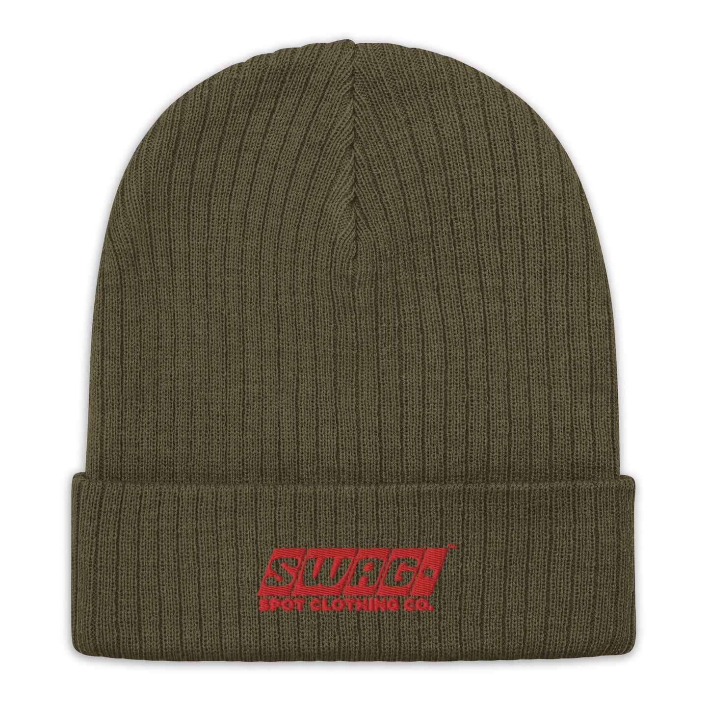 Swag Spot Clothing Co Classic Logo Ribbed knit beanie - Swag Spot Clothing Co