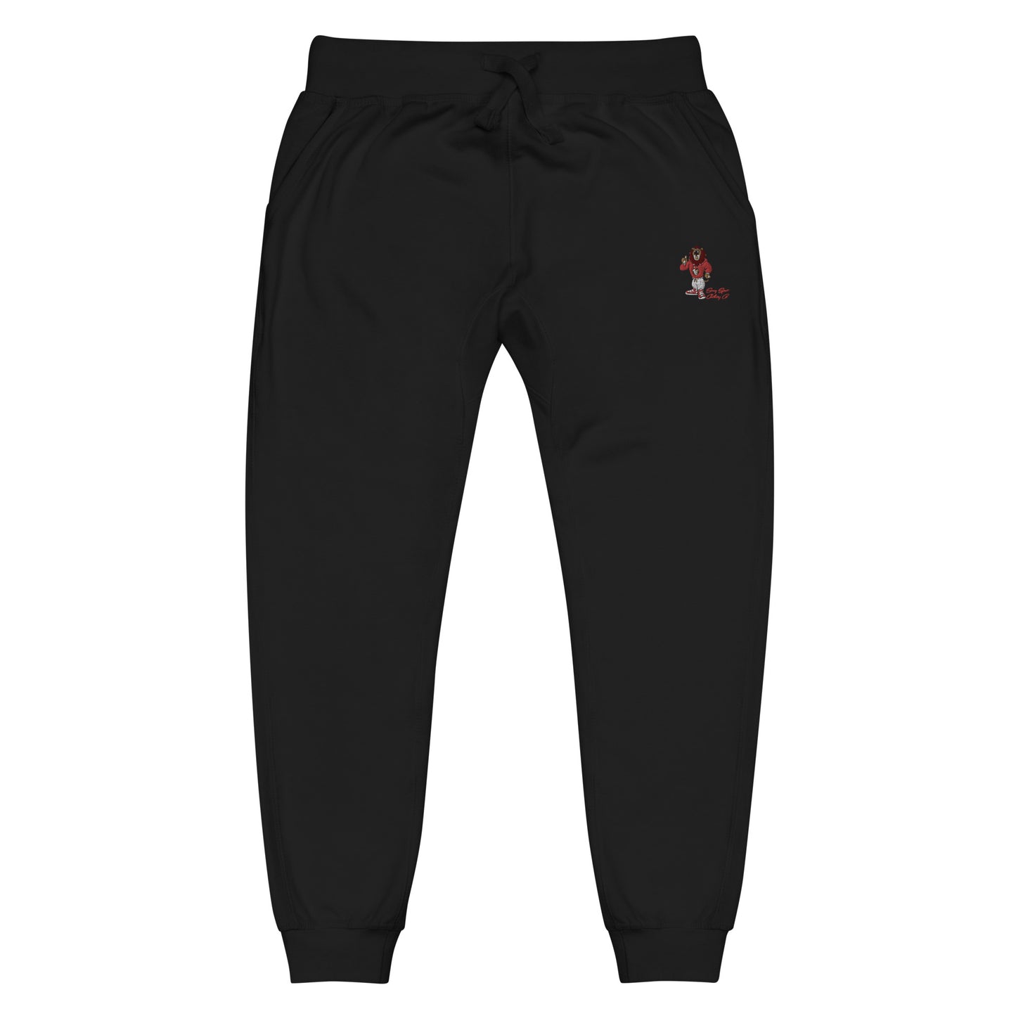 Swag Lion Embroidered Unisex fleece sweatpants - Swag Spot Clothing Co