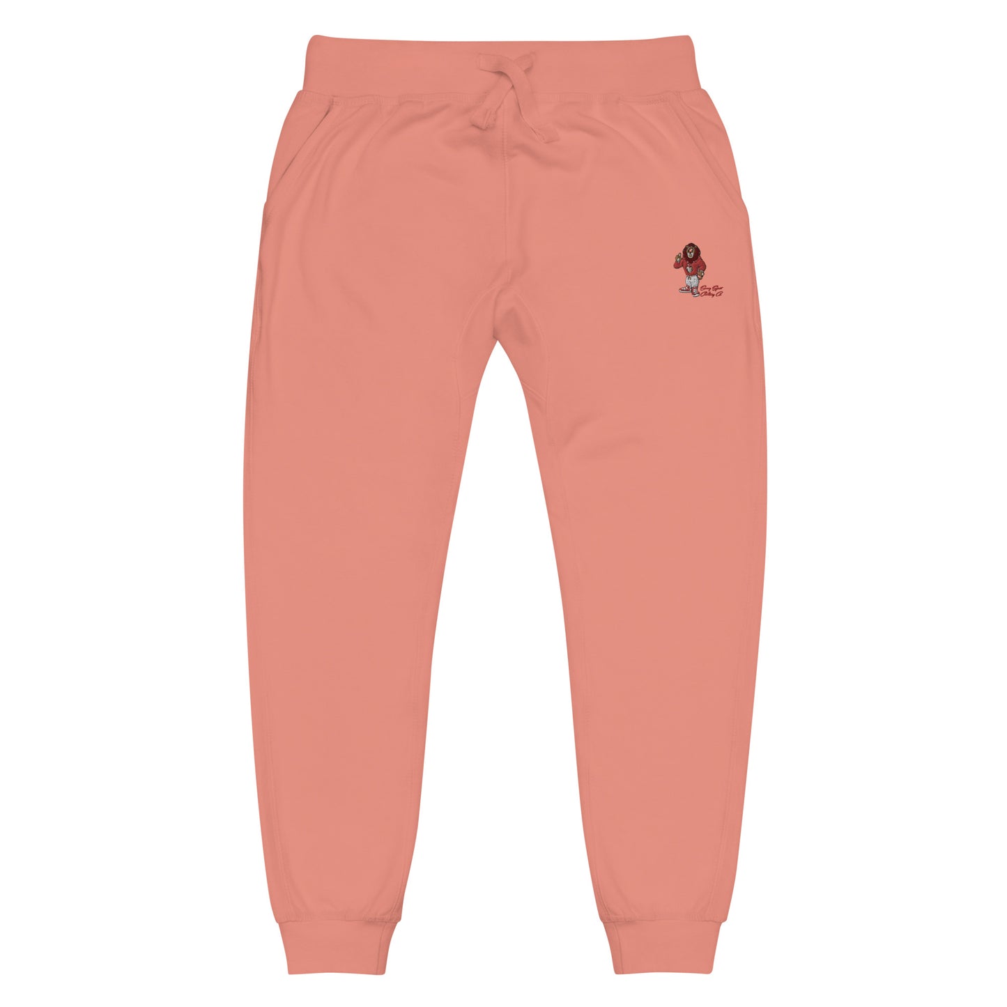 Swag Lion Embroidered Unisex fleece sweatpants - Swag Spot Clothing Co