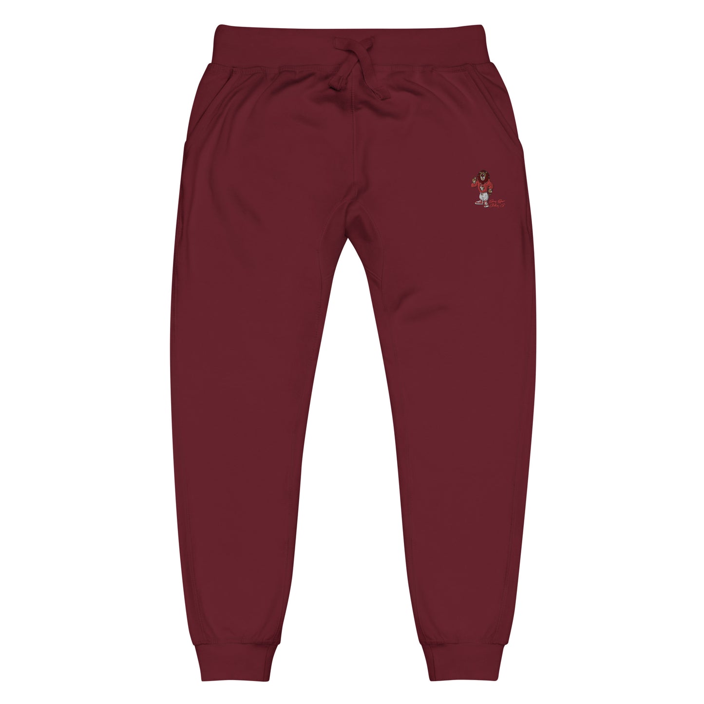 Swag Lion Embroidered Unisex fleece sweatpants - Swag Spot Clothing Co