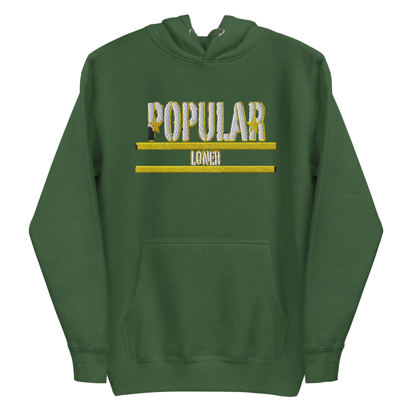 Popular Loner Embroidered Unisex Hoodie - Swag Spot Clothing Co