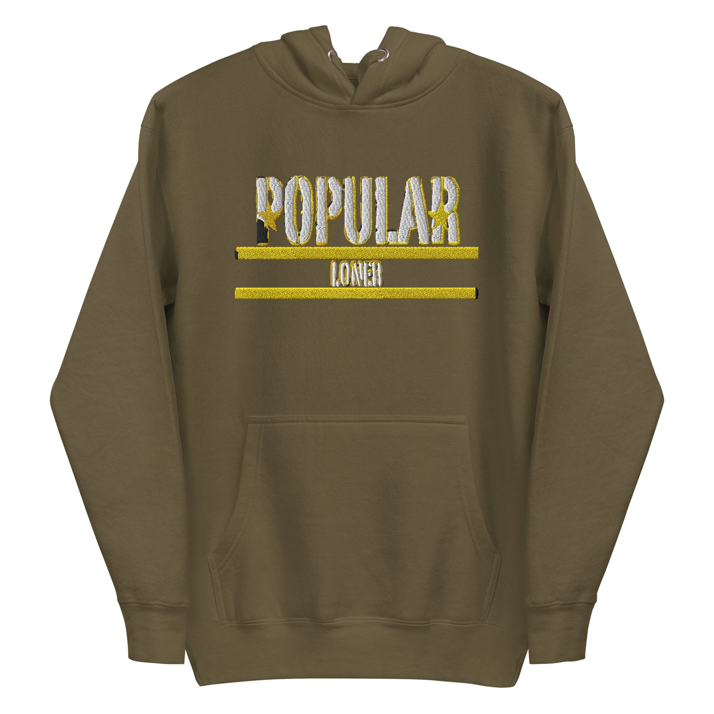 Popular Loner Embroidered Unisex Hoodie - Swag Spot Clothing Co