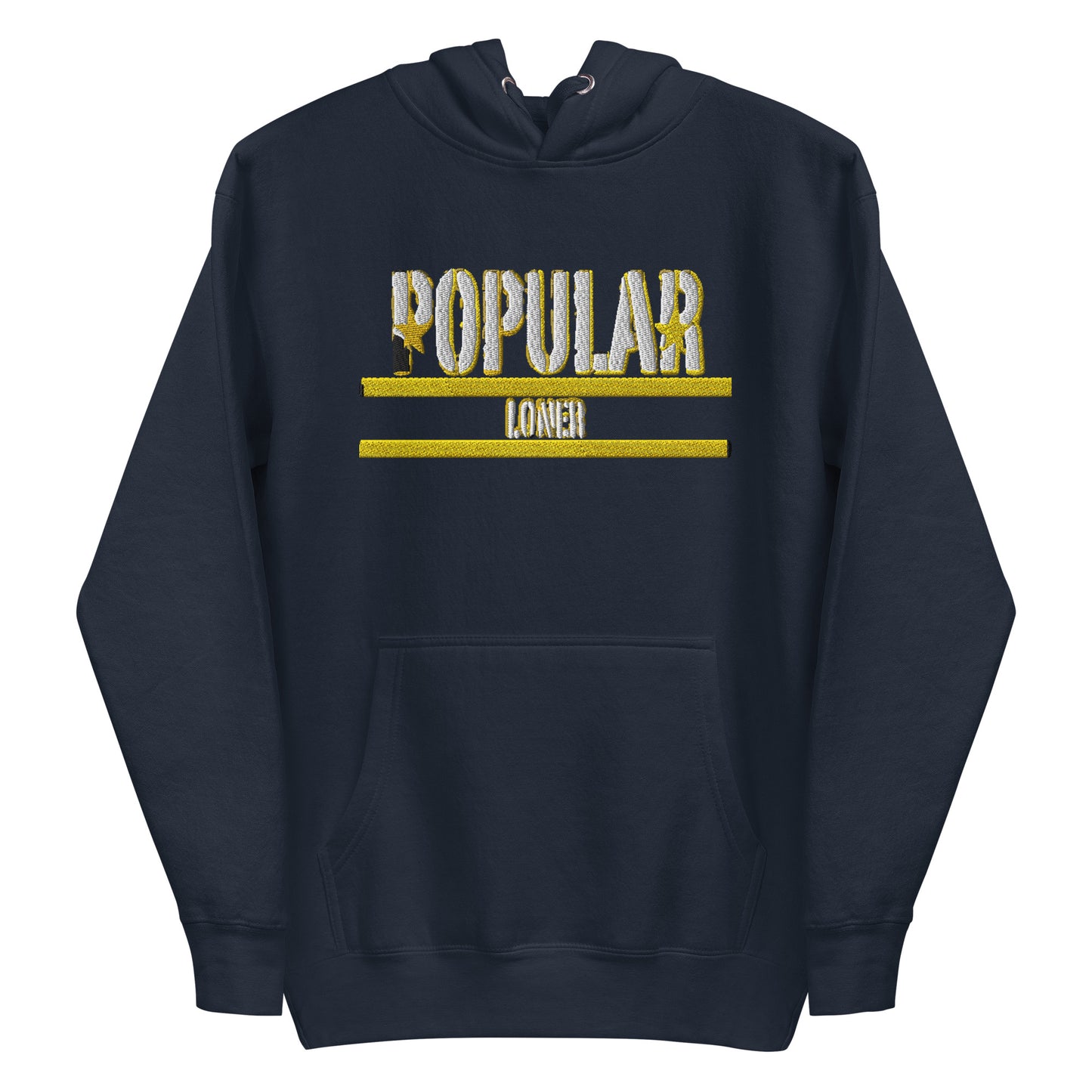 Popular Loner Embroidered Unisex Hoodie - Swag Spot Clothing Co