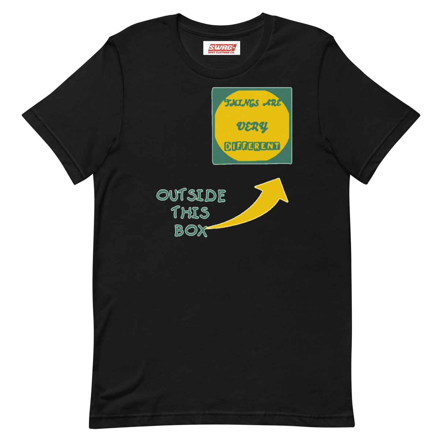 Outside The Box Green Unisex t-shirt - Swag Spot Clothing Co
