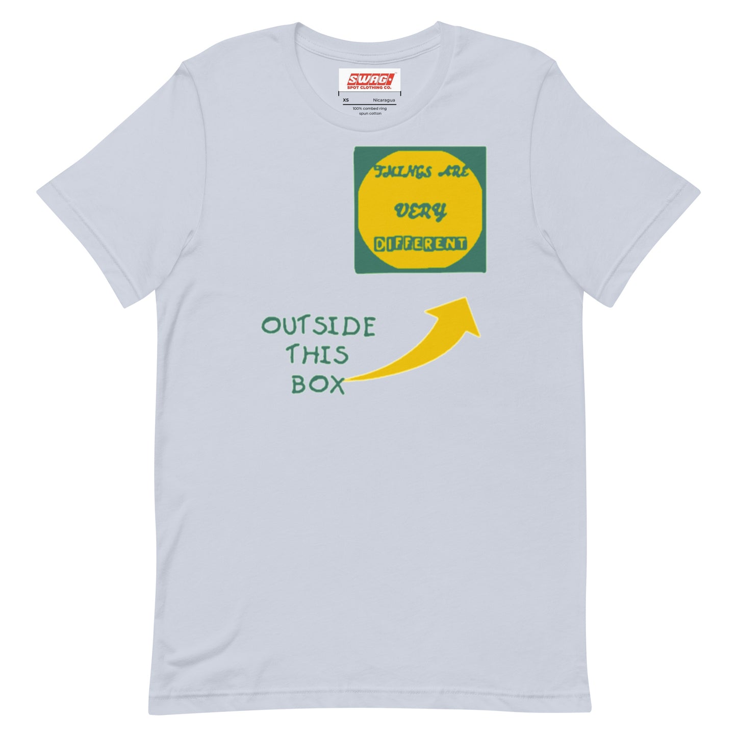 Outside The Box Green Unisex t-shirt - Swag Spot Clothing Co