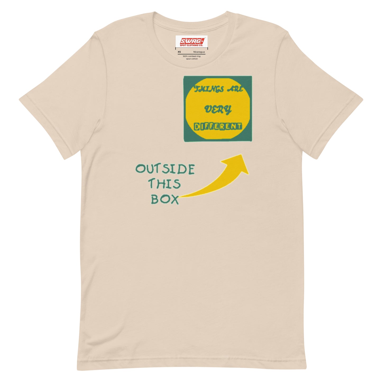 Outside The Box Green Unisex t-shirt - Swag Spot Clothing Co