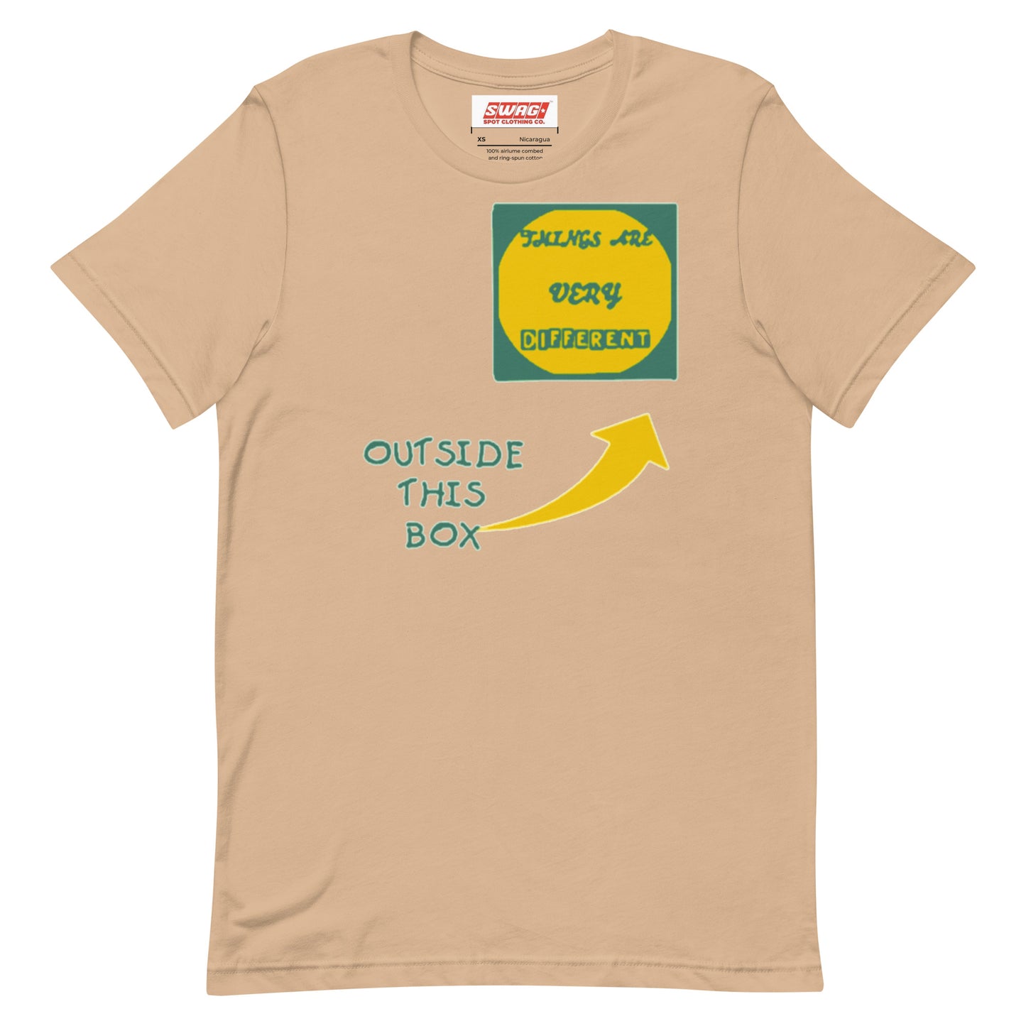 Outside The Box Green Unisex t-shirt - Swag Spot Clothing Co