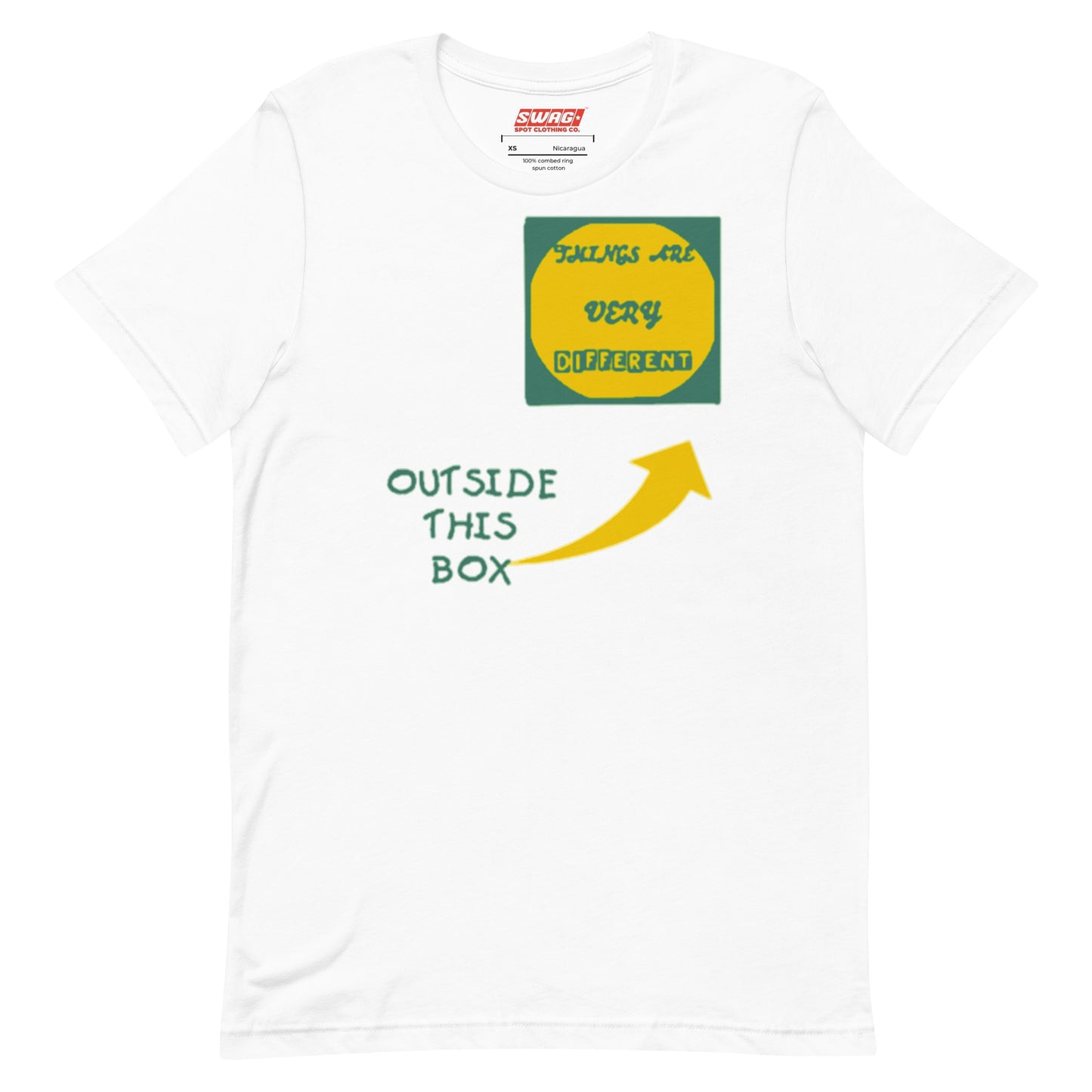 Outside The Box Green Unisex t-shirt - Swag Spot Clothing Co