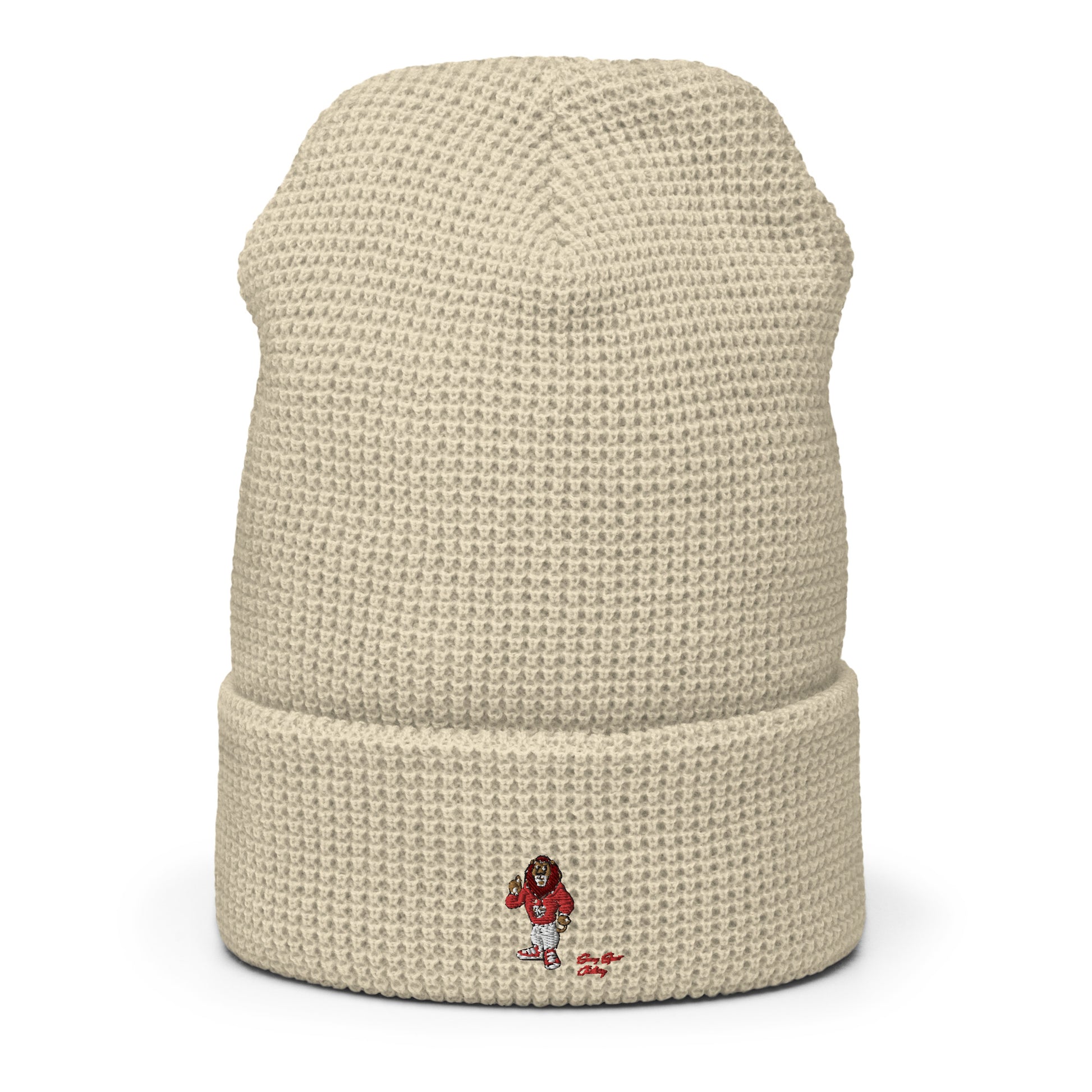 Swag Lion Embroidered Waffle beanie - Swag Spot Clothing Co