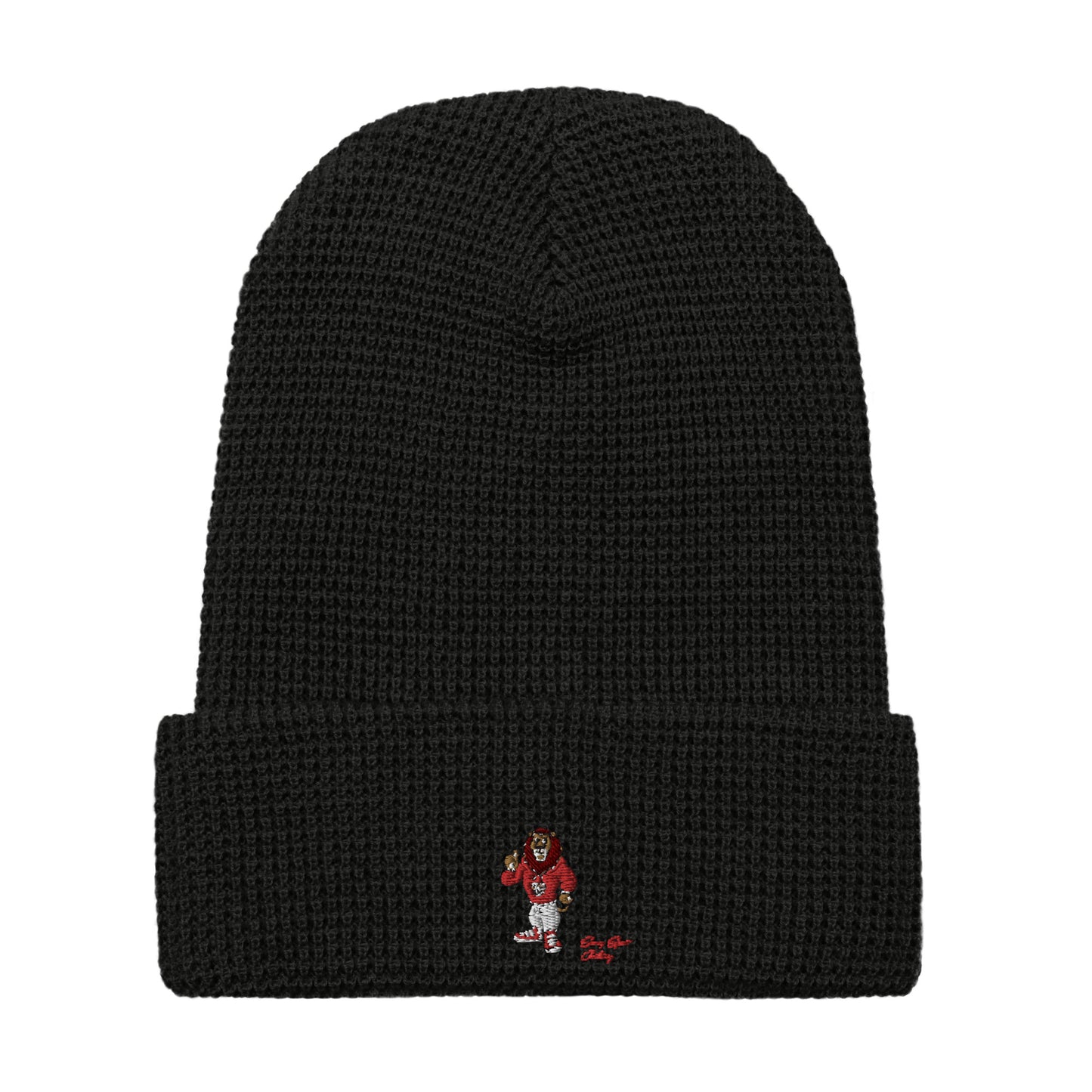Swag Lion Embroidered Waffle beanie - Swag Spot Clothing Co