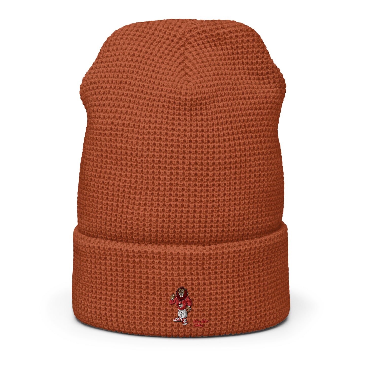Swag Lion Embroidered Waffle beanie - Swag Spot Clothing Co