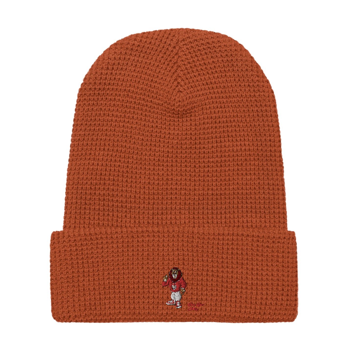 Swag Lion Embroidered Waffle beanie - Swag Spot Clothing Co
