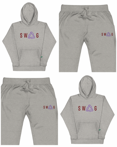 Swag Recycled Carbon Grey Embroidered Sweatsuit