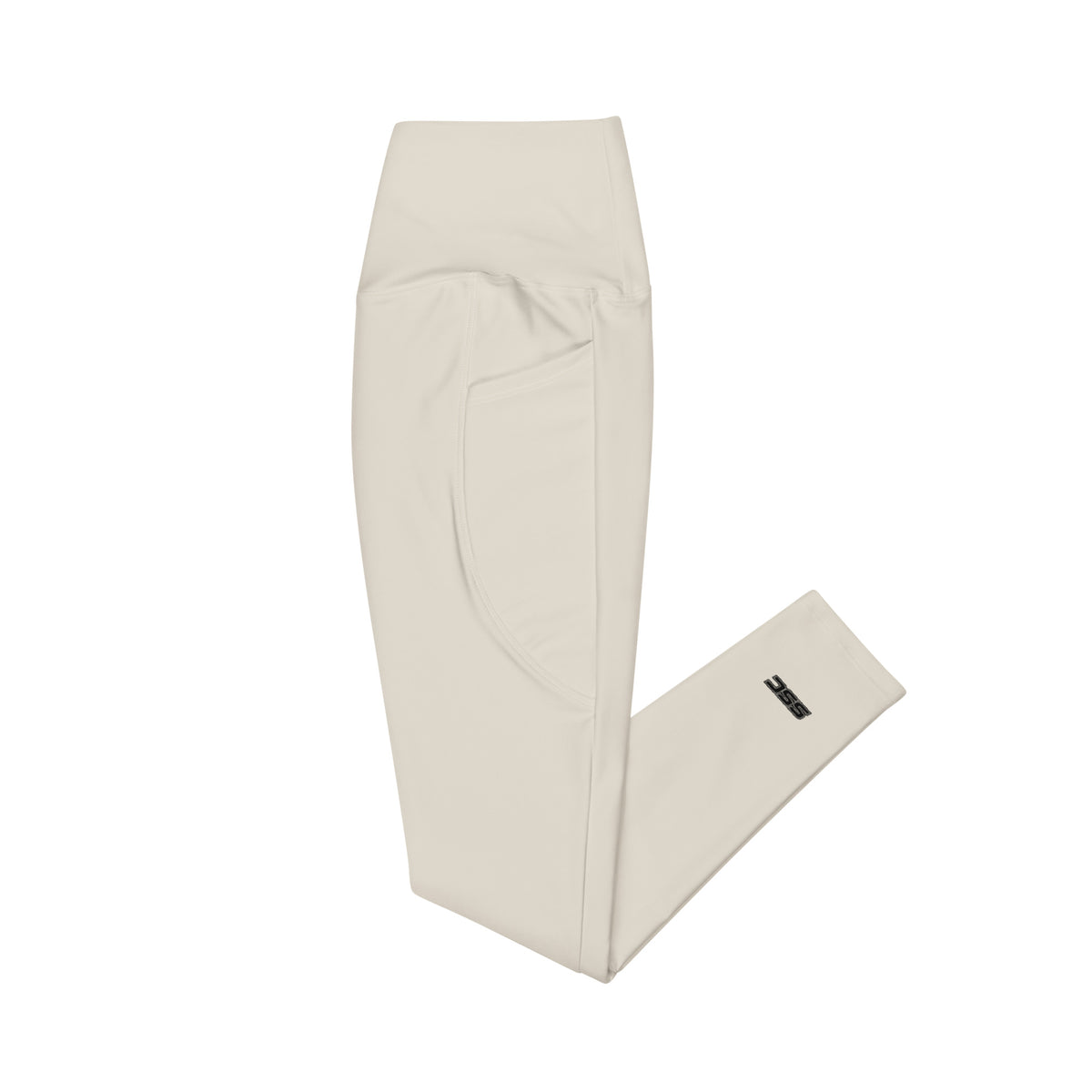Left view of SSC Bone / Black Leggings