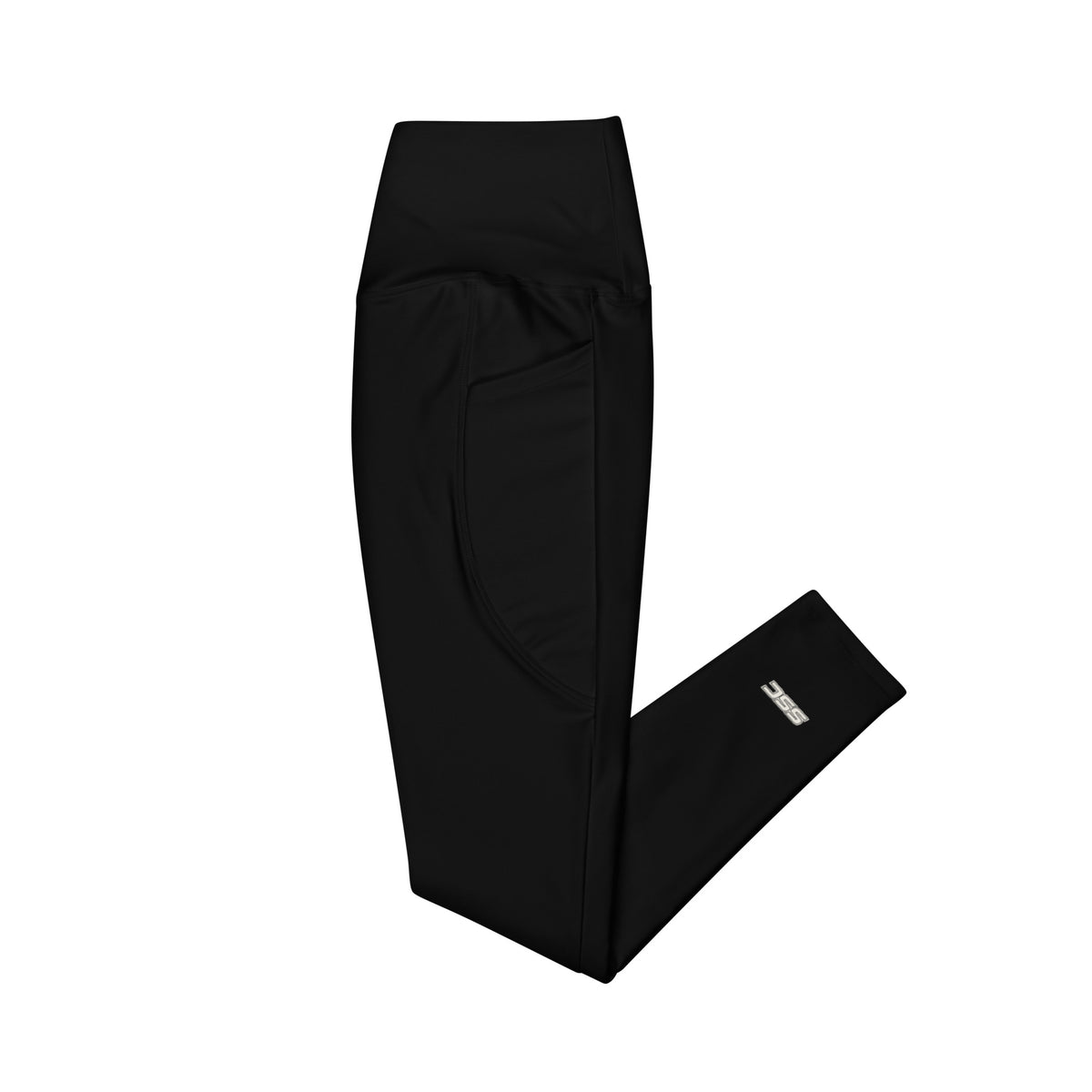 Left view of SSC Black / Bone Leggings