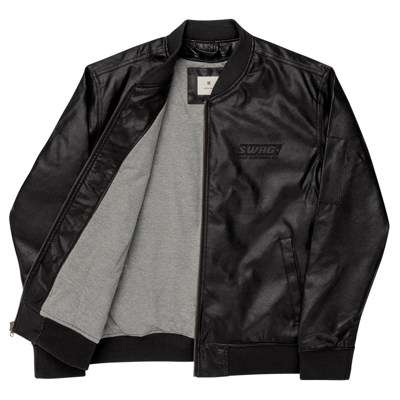 Popular Loner Leather Bomber Jacket