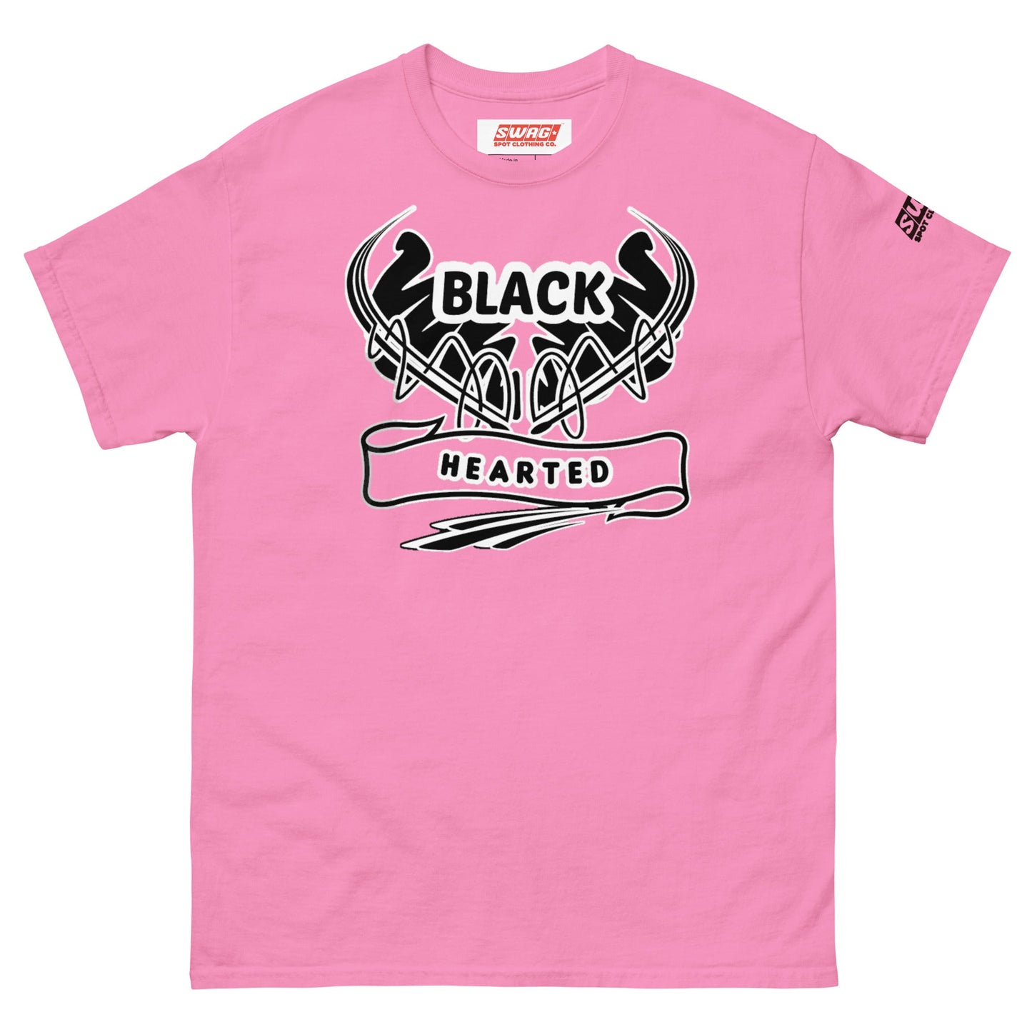 Black Hearted Unisex T-Shirt - Swag Spot Clothing Co