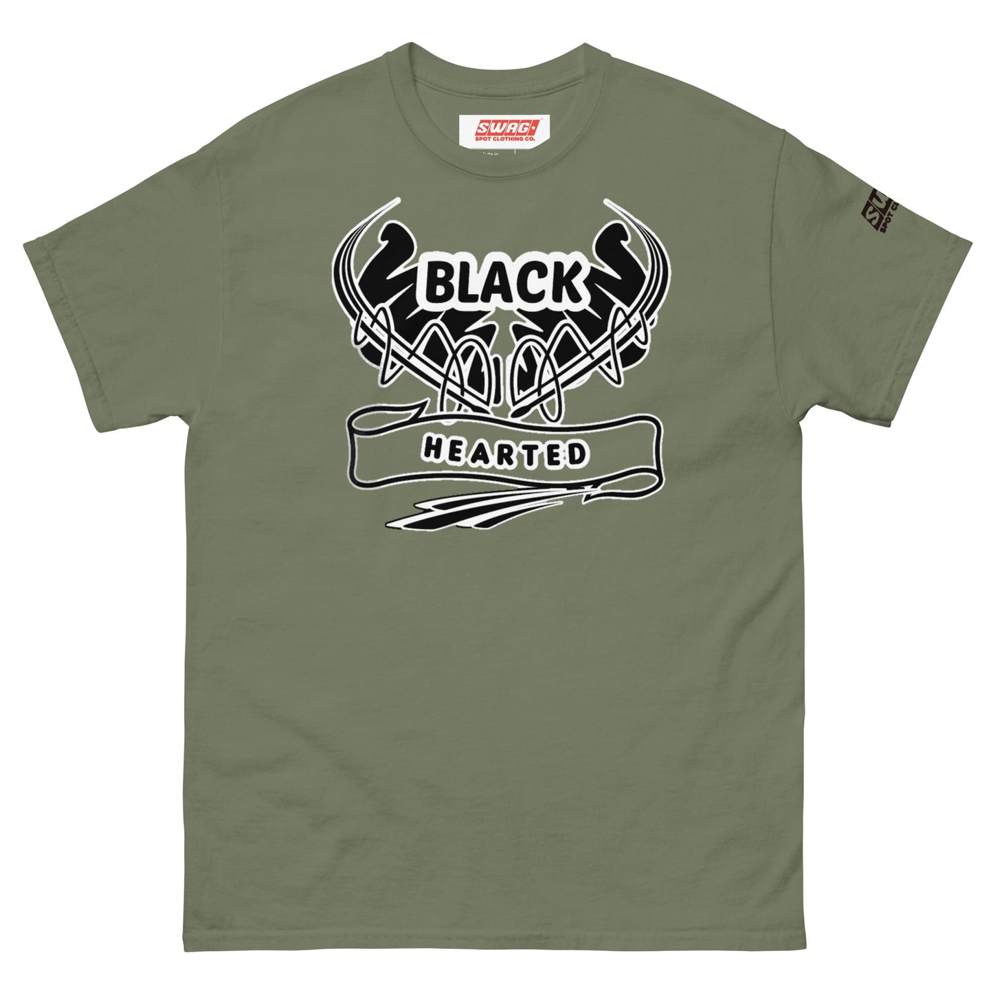 Black Hearted Unisex T-Shirt - Swag Spot Clothing Co