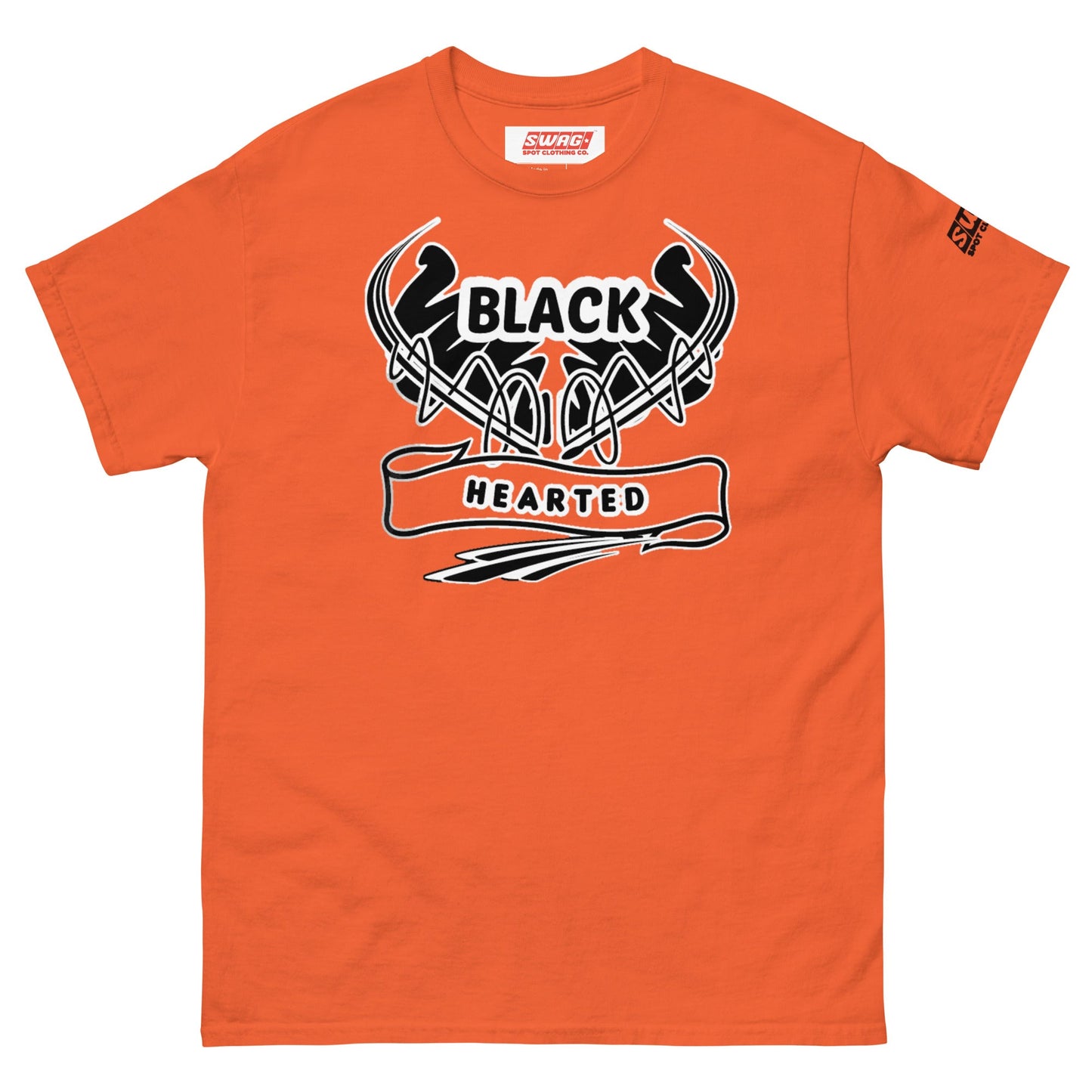 Black Hearted Unisex T-Shirt - Swag Spot Clothing Co