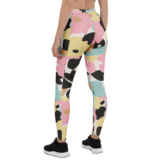 Back view of SSC Pastel Camo Leggings