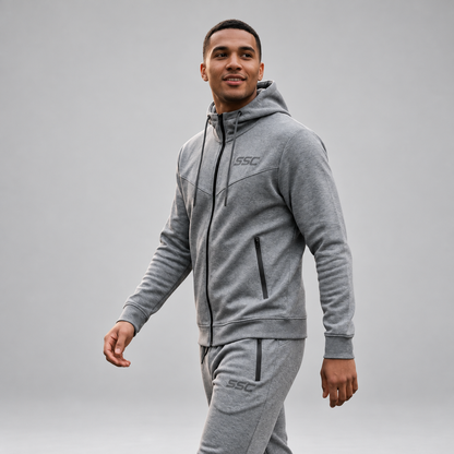 SSC CORE Gray Tech Suit on a neutral studio background
