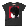 Cristal Print Afro Women's short sleeve t-shirt heather, dark grey