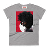 Cristal Print Afro Women's short sleeve t-shirt Heather grey