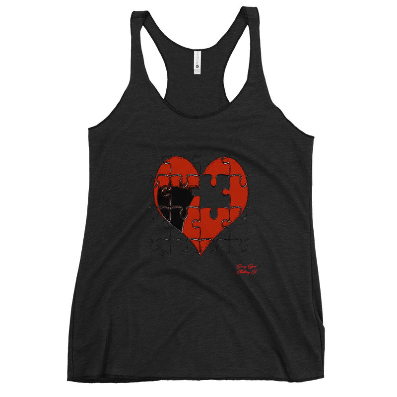Pieces of Me Red Women's Racerback Tank