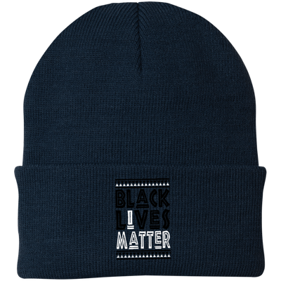 Black Lives Matter Embroidered knit cap - Swag Spot Clothing Co