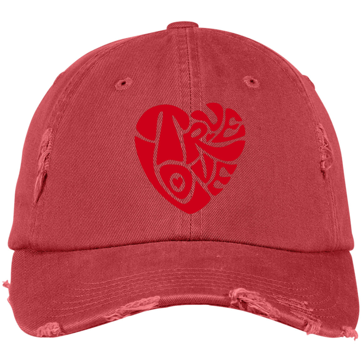 TRUE LOVE by Wisam Embroidered Distressed Dad Cap - Swag Spot Clothing Co