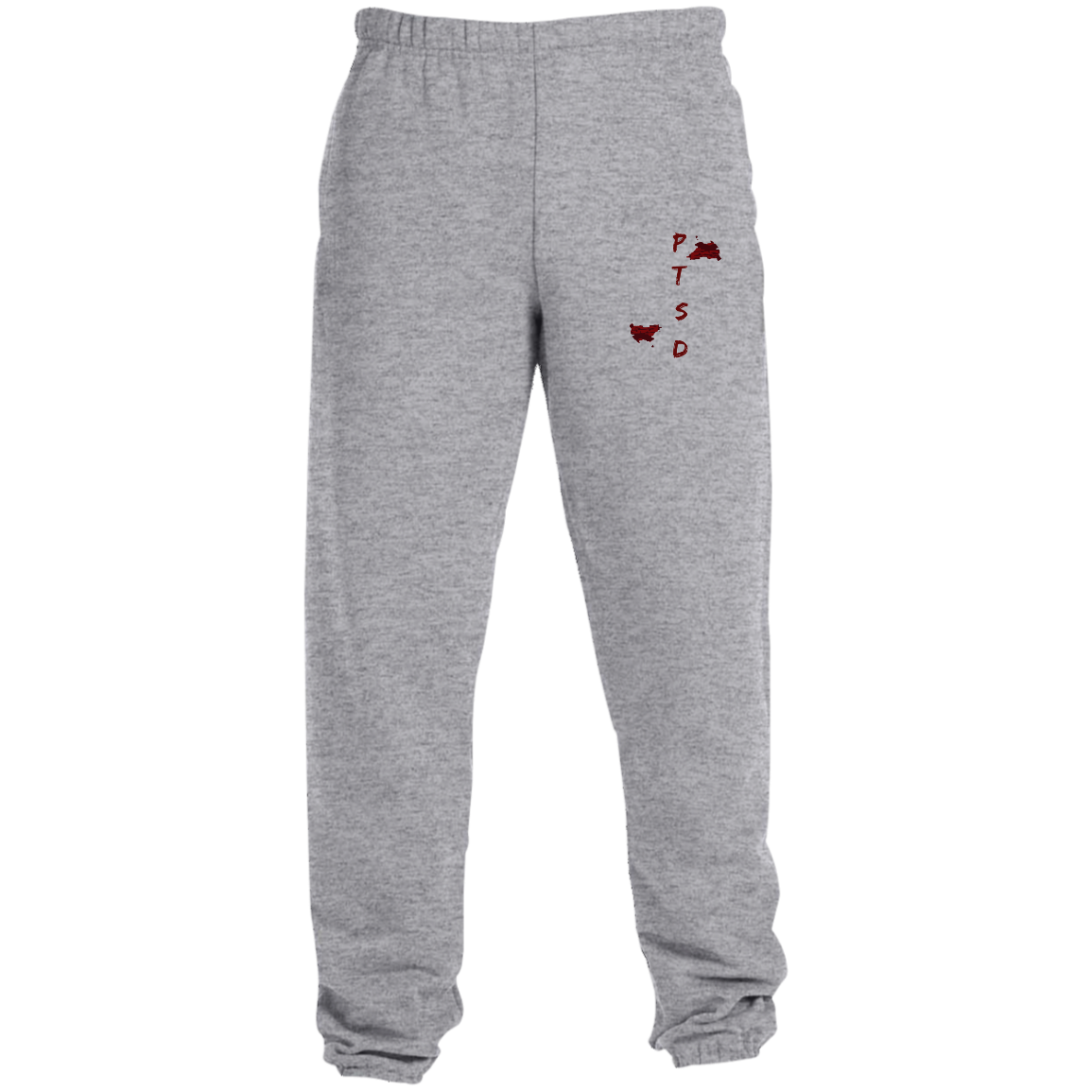 PTSD By Wisam GRAPHIC EMBROIDERED Sweatpants with Pockets - Swag Spot Clothing Co