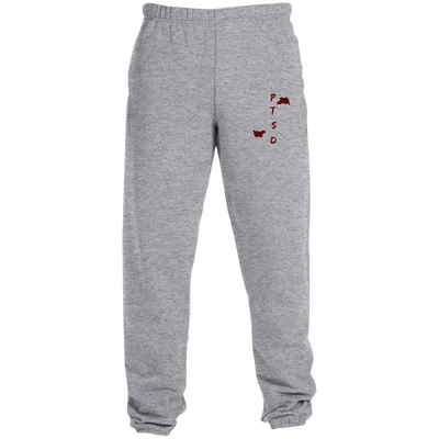 PTSD By Wisam GRAPHIC EMBROIDERED Sweatpants with Pockets - Swag Spot Clothing Co