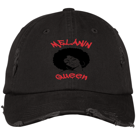 MELANIN QUEEN by Wisam embroidered Distressed Dad Cap - Swag Spot Clothing Co