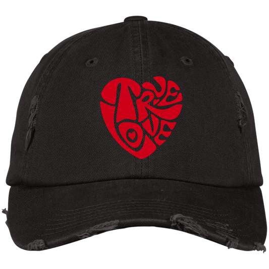 TRUE LOVE by Wisam Embroidered Distressed Dad Cap - Swag Spot Clothing Co