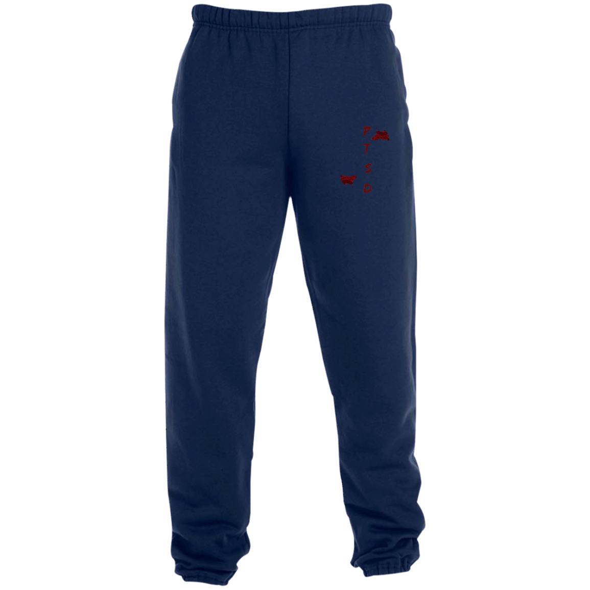 PTSD By Wisam GRAPHIC EMBROIDERED Sweatpants with Pockets - Swag Spot Clothing Co