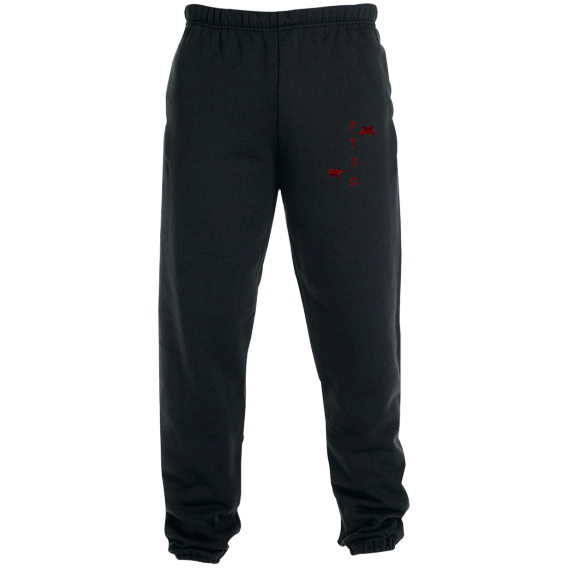 PTSD By Wisam GRAPHIC EMBROIDERED Sweatpants with Pockets